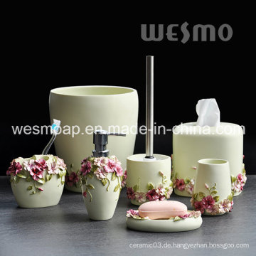 Blumen-Polyresin-Bad-Set (WBP0264A)